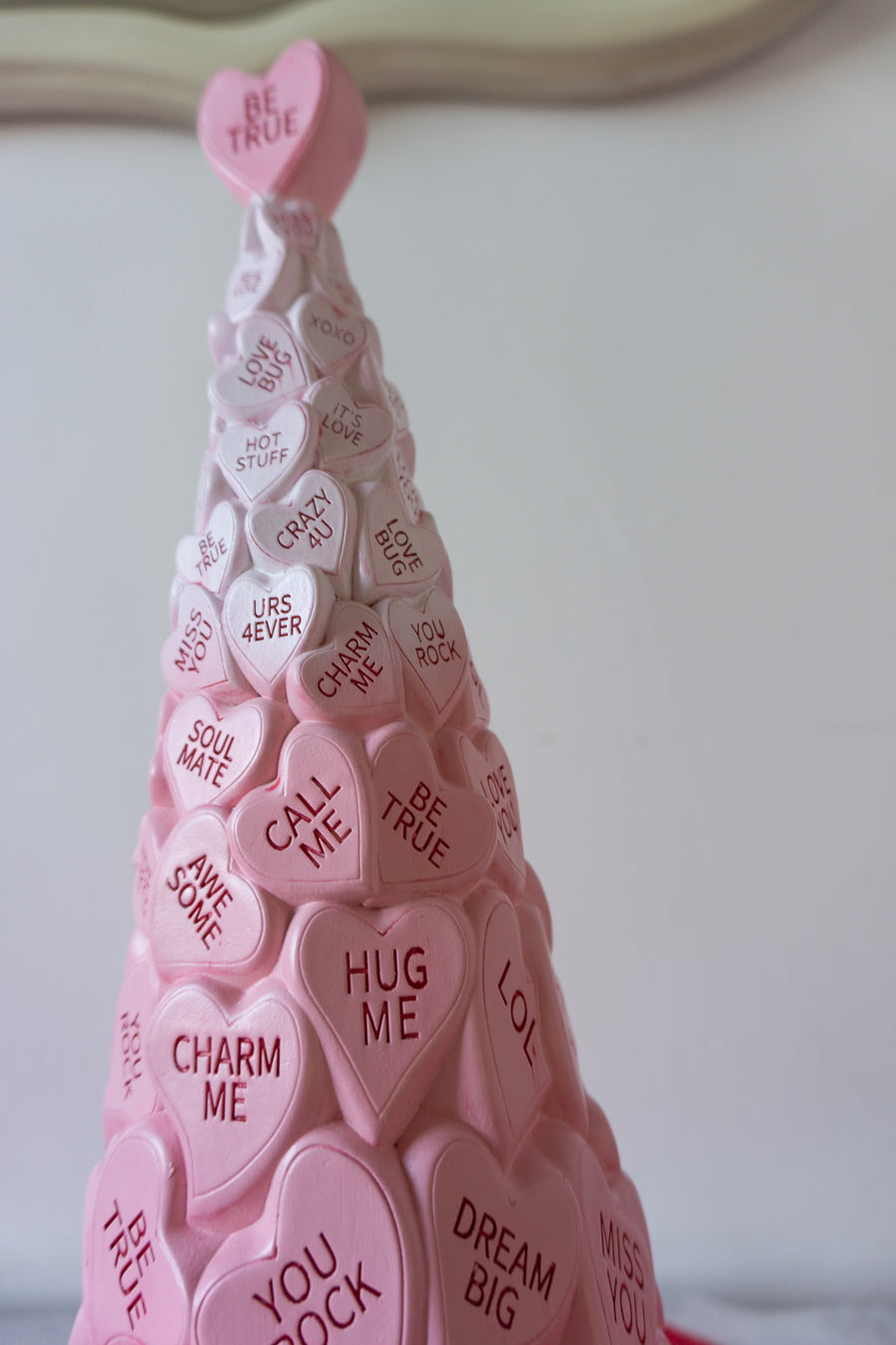 Pink Conversation Hearts Tree