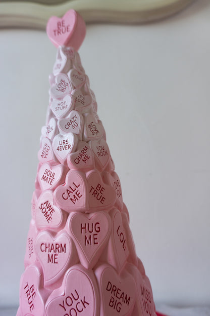 Pink Conversation Hearts Tree