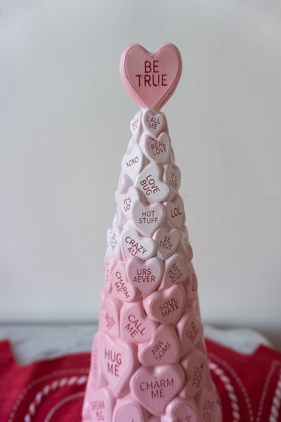 Pink Conversation Hearts Tree