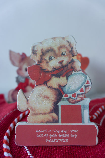 Vintage Valentine Dummy Boards, Set of 3