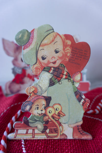 Vintage Valentine Dummy Boards, Set of 3