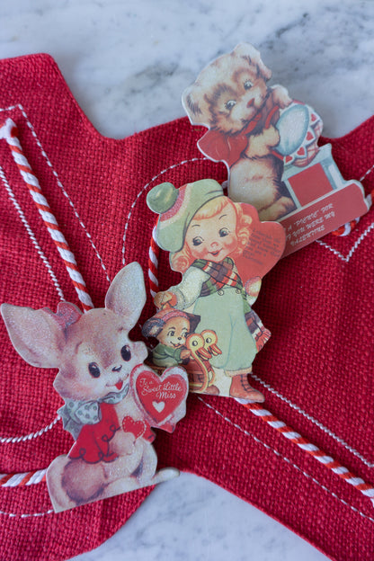 Vintage Valentine Dummy Boards, Set of 3