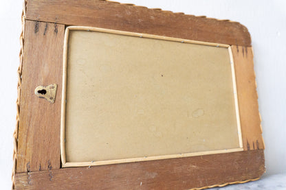 Cottage Wicker Framed Wall Mirror