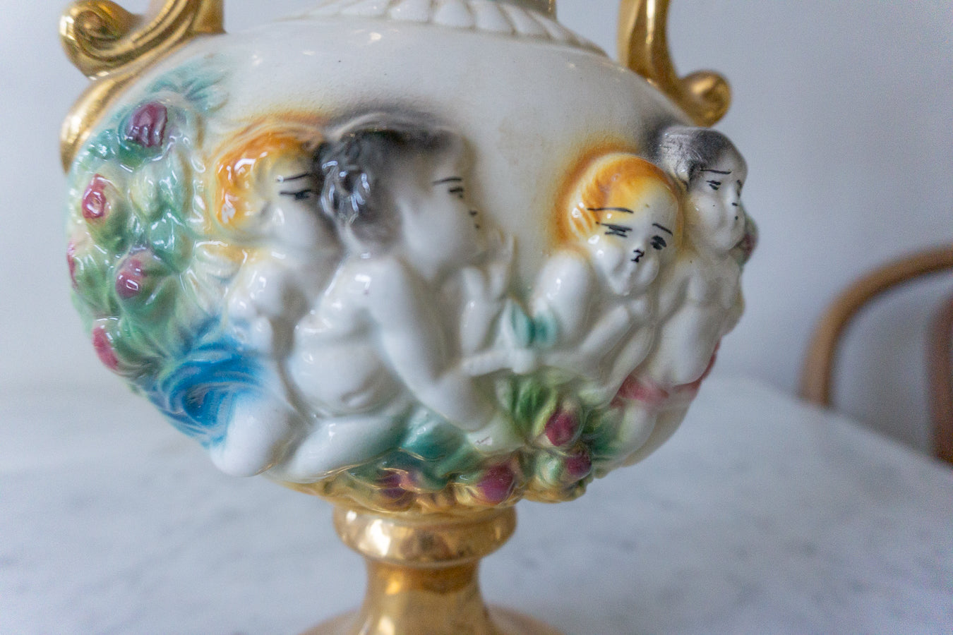 Capodimote Cherub Vase