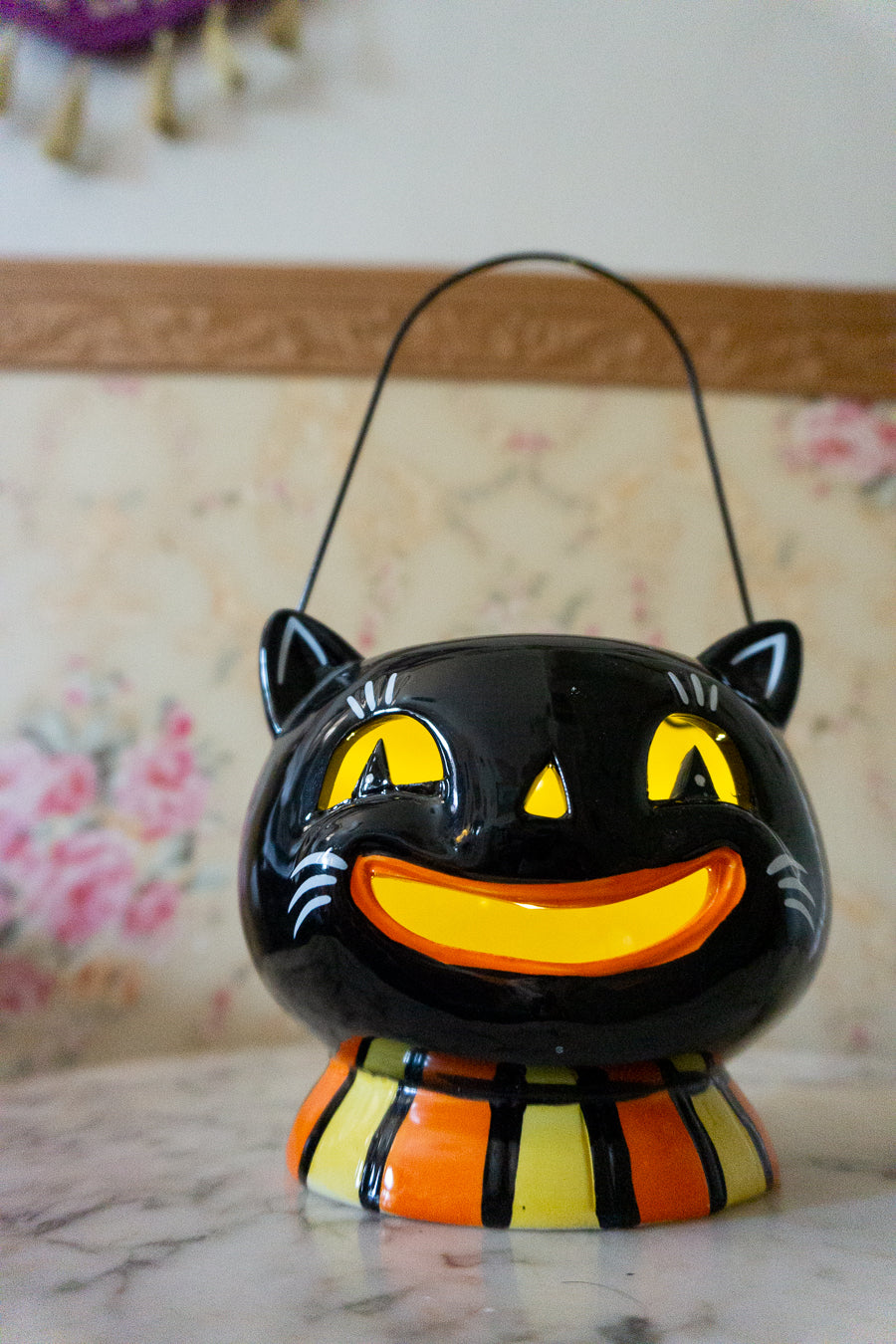 Black Cat Vintage Style Lantern