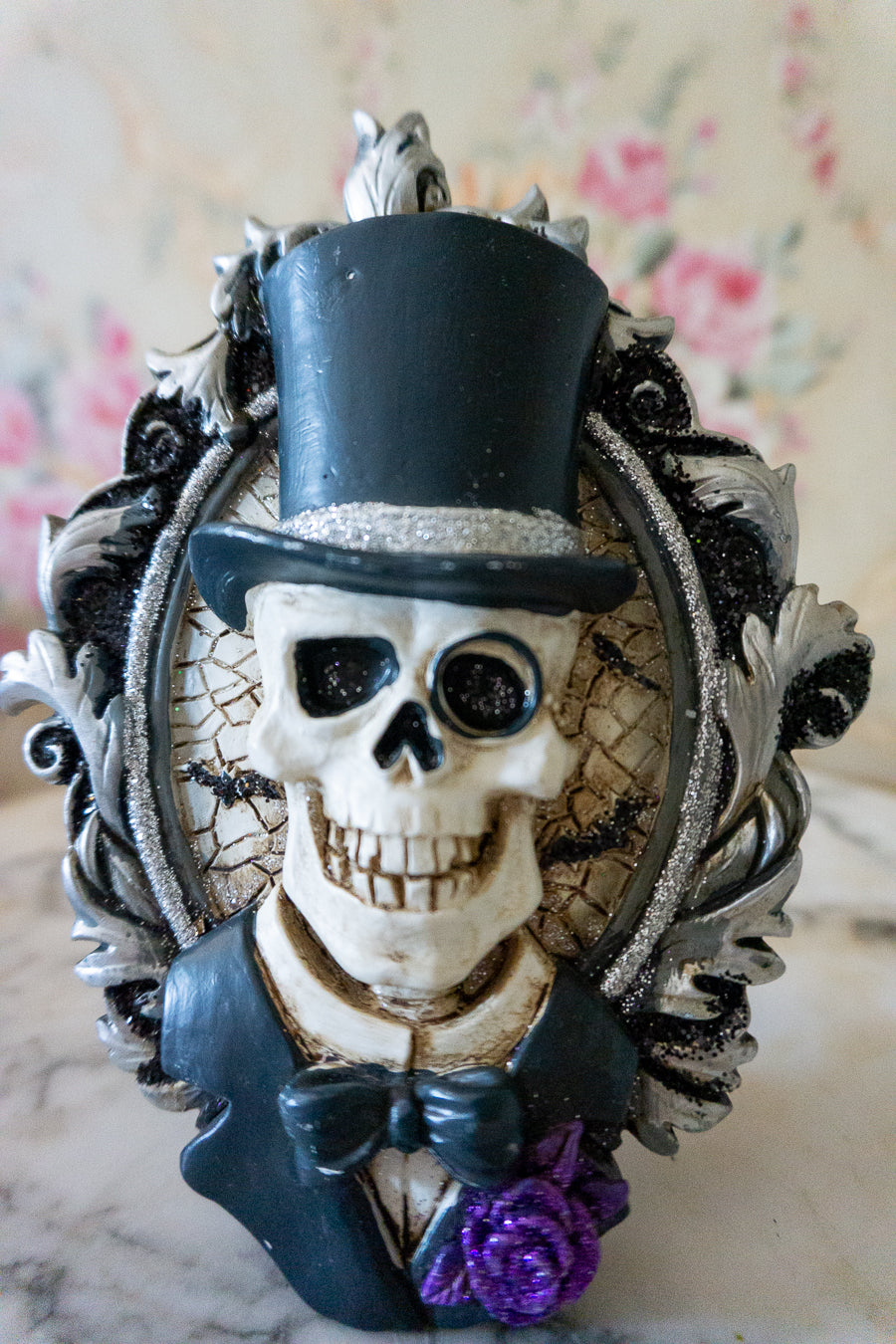 Victorian Gentleman Skeleton Framed Decor