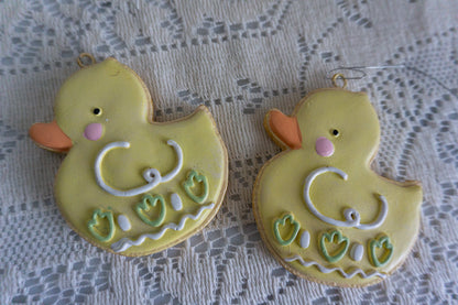 Chick Cookie Easter Ornaments, Set of 2